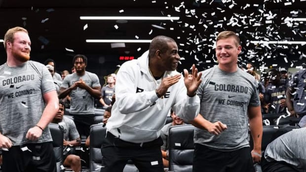 Deion Sanders celebrating his birthday at CU